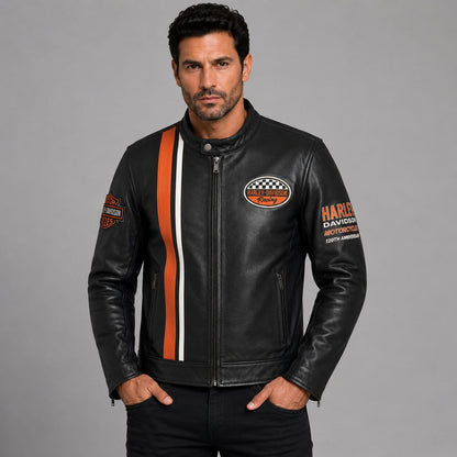 Harley Davidson 120th Anniversary Leather Jacket for Men