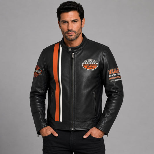 Harley Davidson 120th Anniversary Leather Jacket for Men