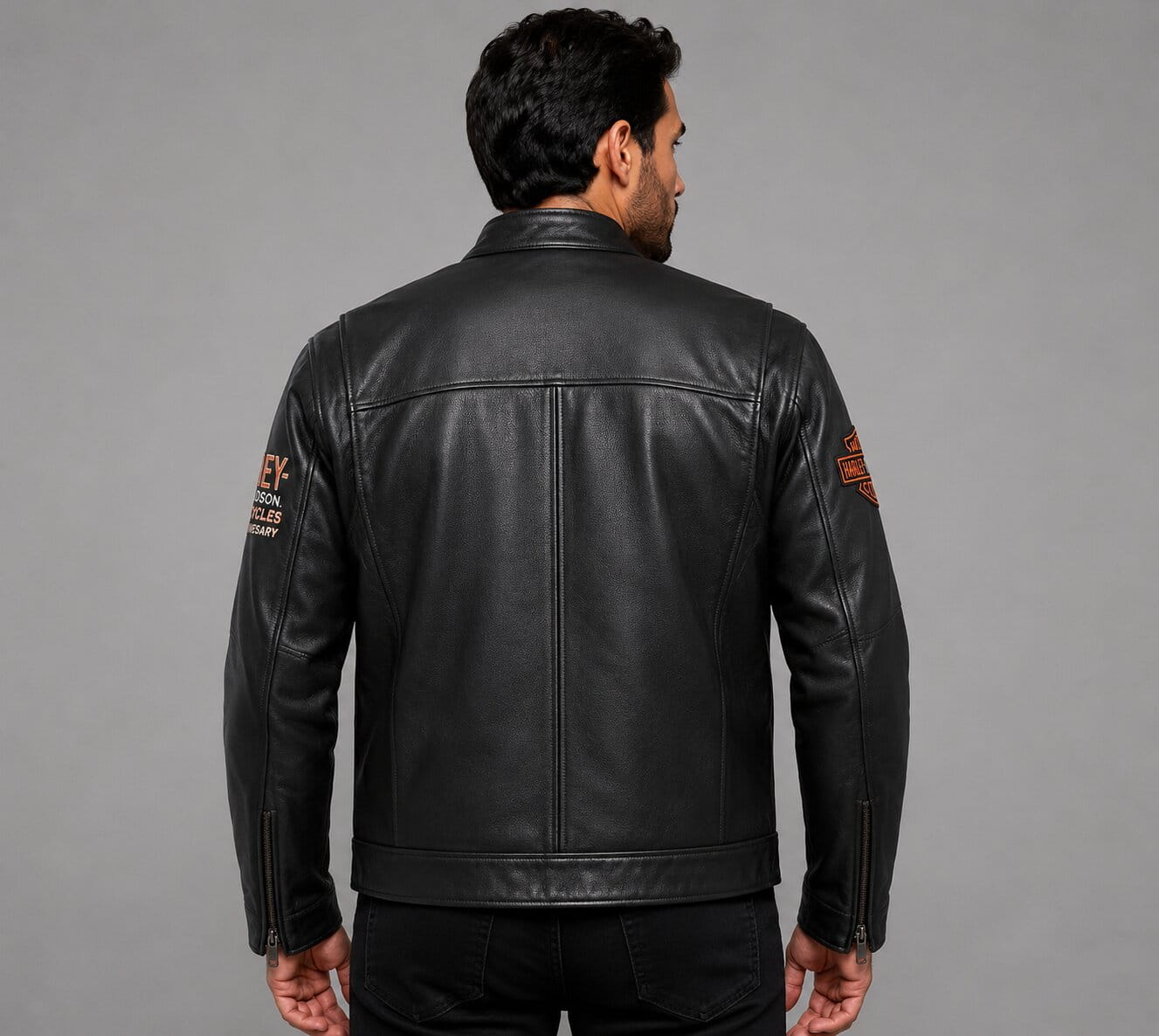 Harley Davidson 120th Anniversary Leather Jacket for Men