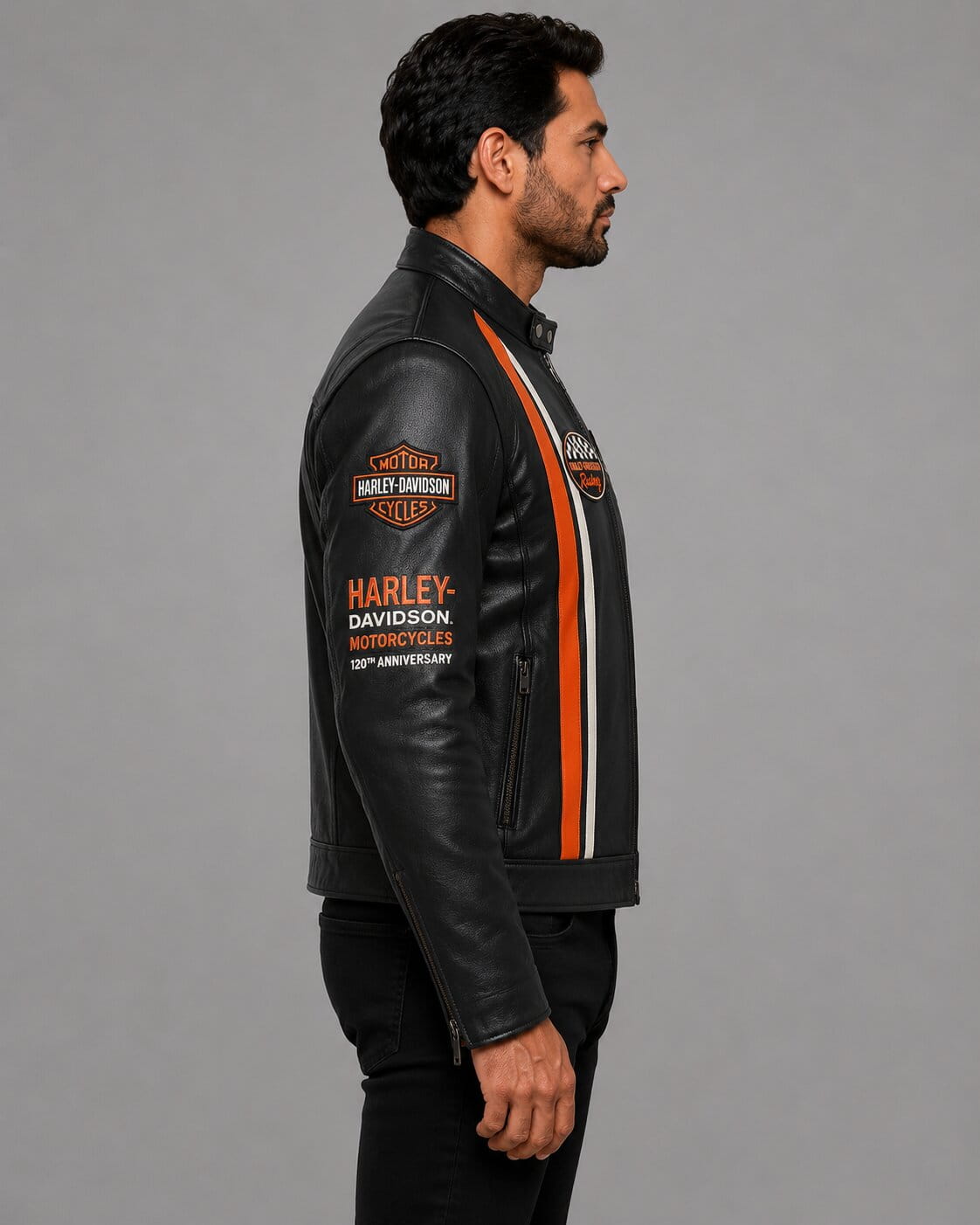 Harley Davidson 120th Anniversary Leather Jacket for Men