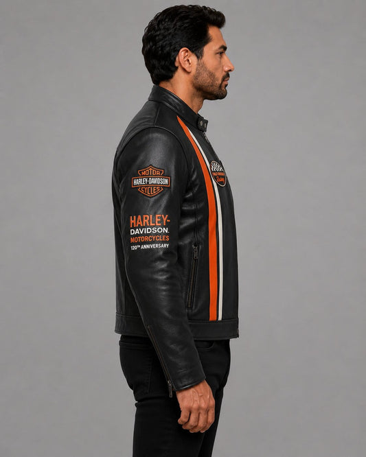 Harley Davidson 120th Anniversary Leather Jacket for Men