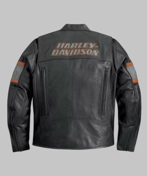 Harley Davidson HD1 Black Biker Leather Jacket for Men