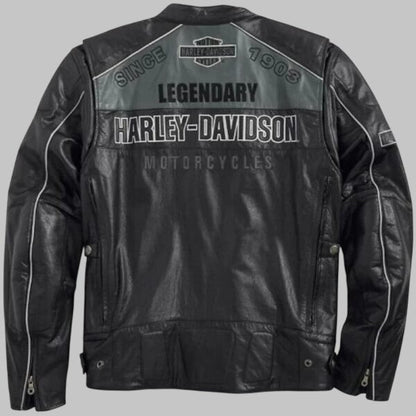Harley Davidson Horizon HB Leather Motorcycle Jacket Men