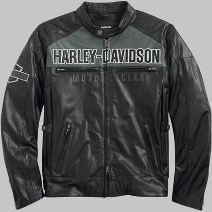 Harley Davidson Horizon HB Leather Motorcycle Jacket Men