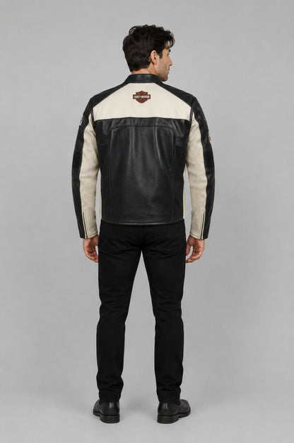 Harley Davidson Regulator Perforated Leather Jacket Men