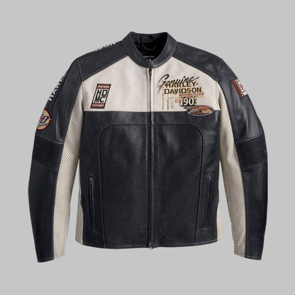 Harley Davidson Regulator Perforated Leather Jacket Men