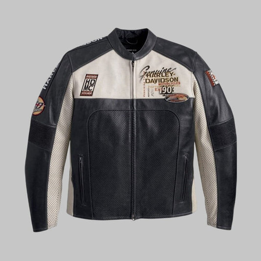 Harley Davidson Regulator Perforated Leather Jacket Men