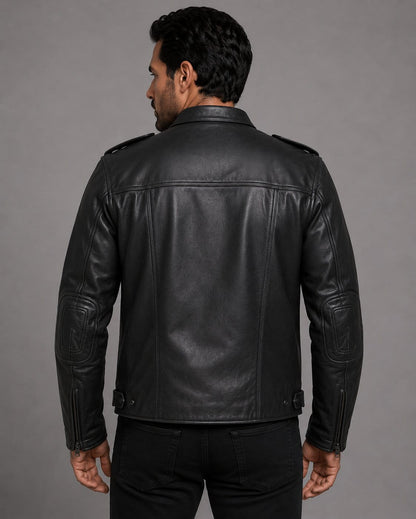 Harley Davidson Captains Layering Leather Jacket Black Men