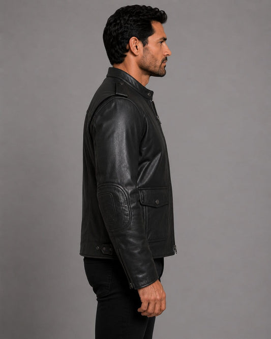 Harley Davidson Captains Layering Leather Jacket Black Men
