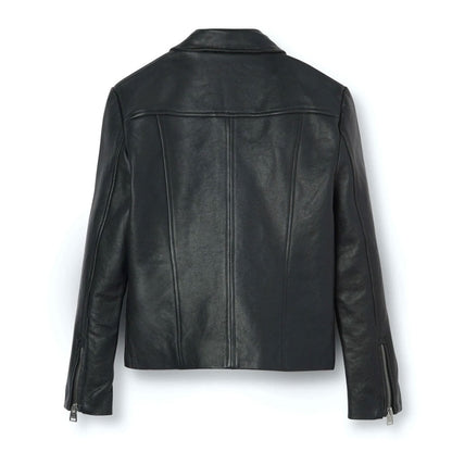 Men’s Black Leather Jacket by Avanzar