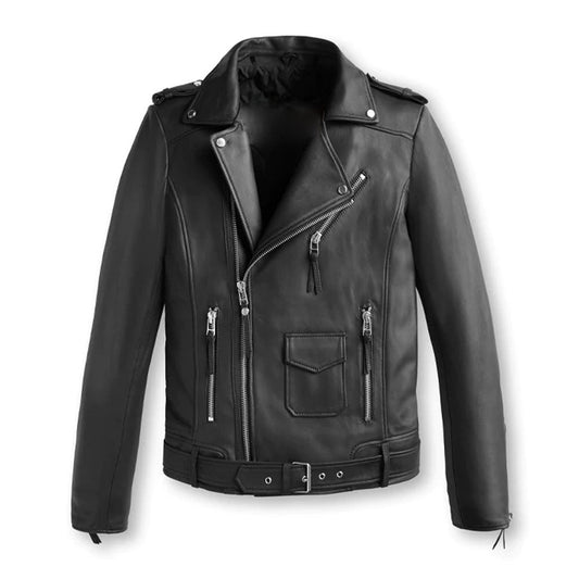 Avanzar Leather Classic Biker Leather Jacket