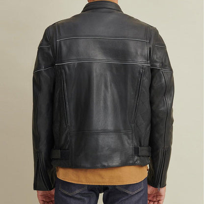 Leather Rider Jacket with Thinsulate™ Lining