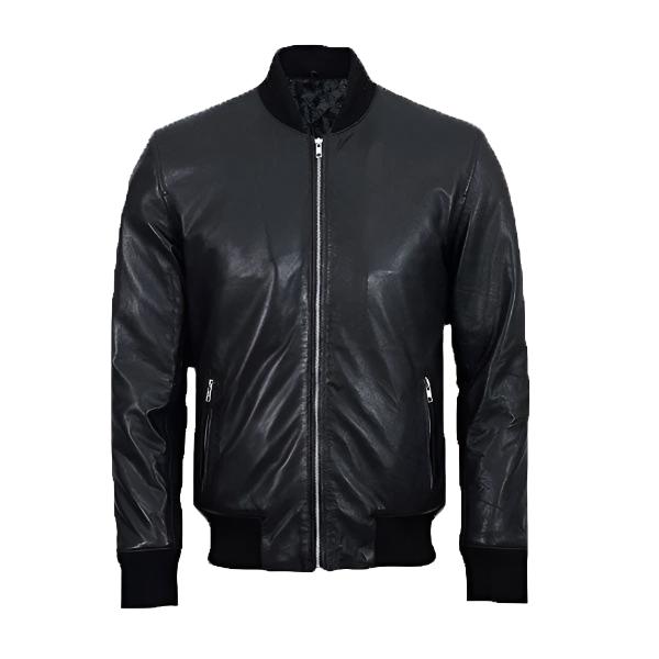 Avanzar Leather Men’s Biker Bomber Jacket