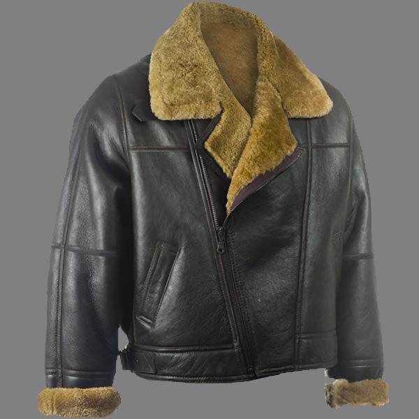 Men's Black B3 Sheepskin Jacket