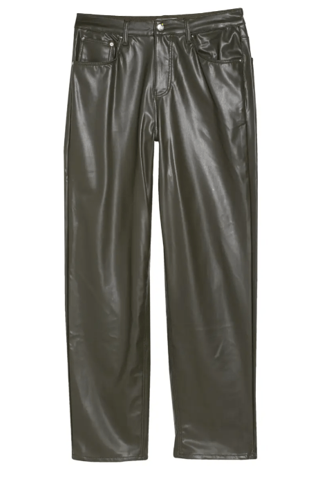  Men's Khaki Leather Pants