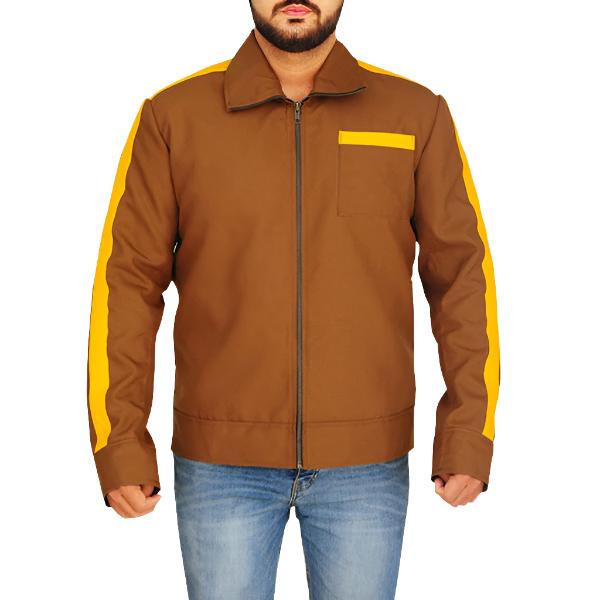 Avanzar Leather Men’s Stylish Brown Cotton Jacket