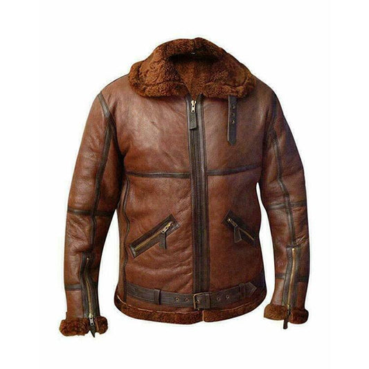 Men's Classic Aviator Leather Jacket