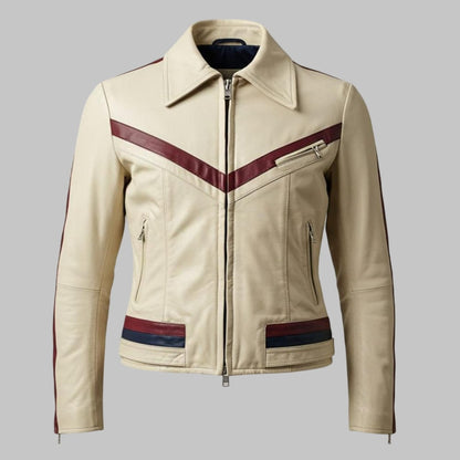 Men Retro Style Custom Fit Motorcycle Leather Jacket