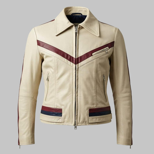 Men Retro Style Custom Fit Motorcycle Leather Jacket