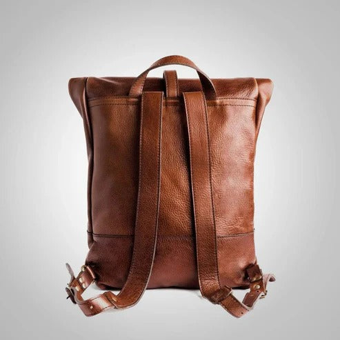 Men’s Brown Durable Leather Backpack - Premium Quality, Stylish & Functional Avanzar Leather