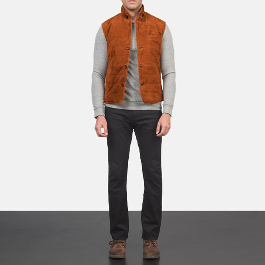 Tony Brown Suede Vest Avanzar Leather