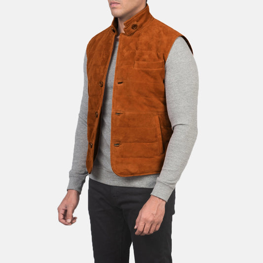Tony Brown Suede Vest Avanzar Leather