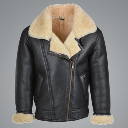 Men's B3 Flying Cockpit Aviator Shearling Jacket by Avanzar