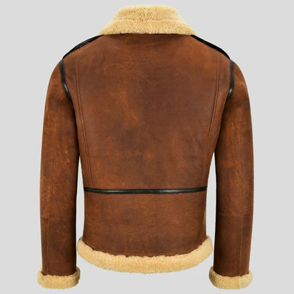 Men’s B-6 Shearling Leather Bomber Jacket