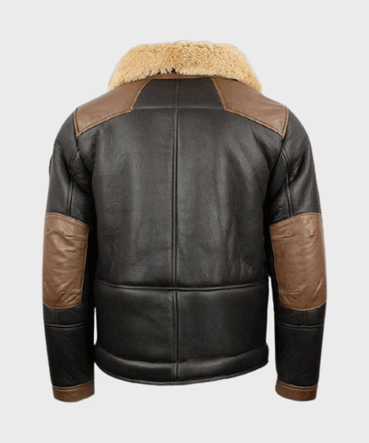 Men's Shearling Black B3 Bomber Jacket