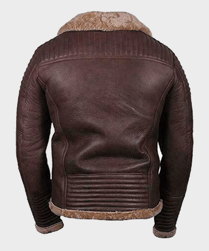 Men's Sheepskin Shearling Brown Jacket