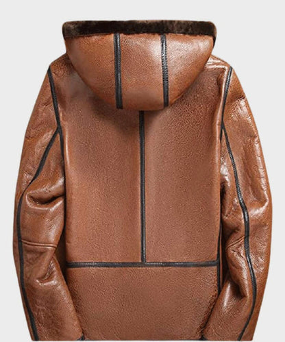 Men's Shearling Brown Sheepskin Leather Jacket