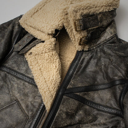 Men's Sheepskin Leather Sherpa Jacket