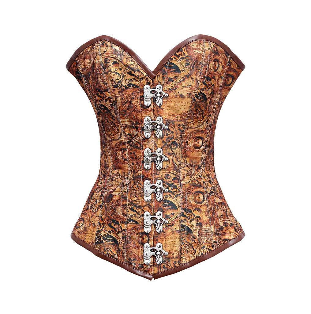 Adele Steampunk Longline Overbust Corset