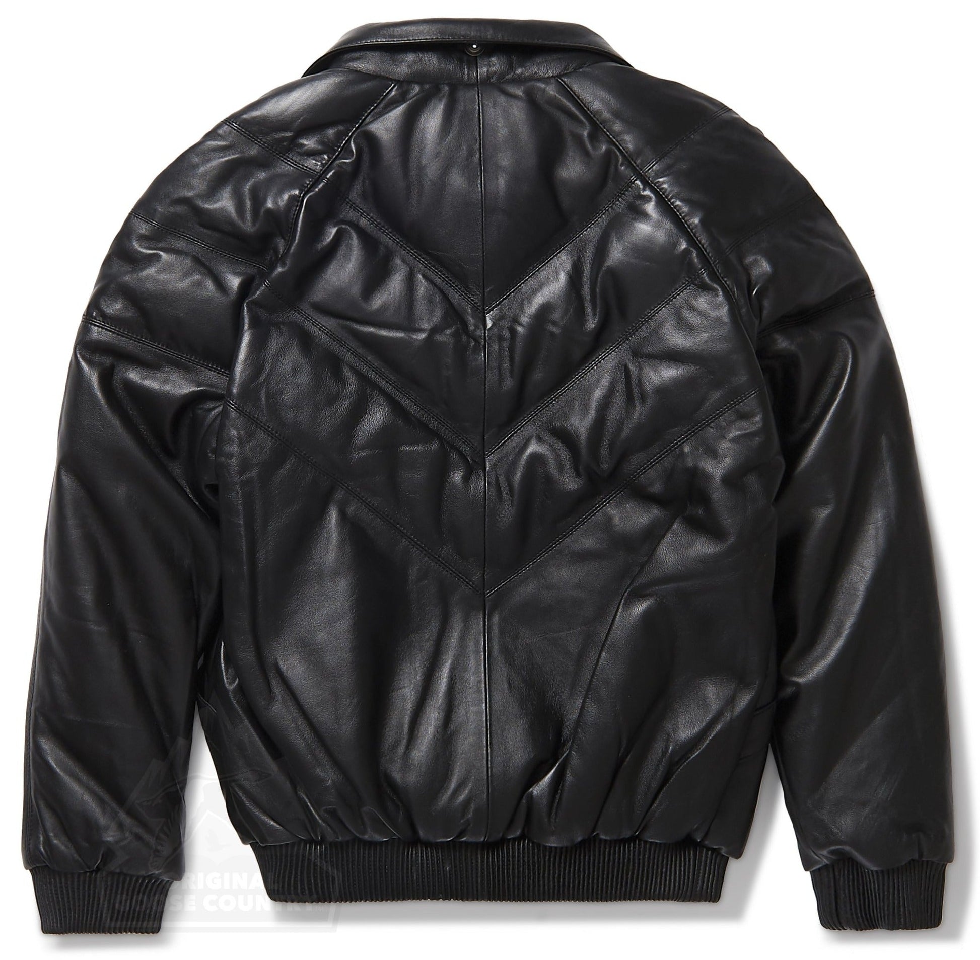 Women's V-Bomber Jacket in Black