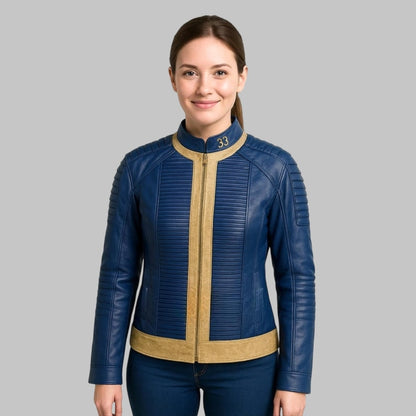 Vault 33 Leather Bomber Jacket Women