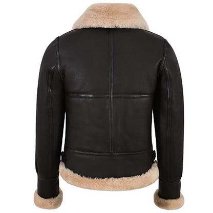 Women's Flying Aviator Real Sheepskin Leather Jacket