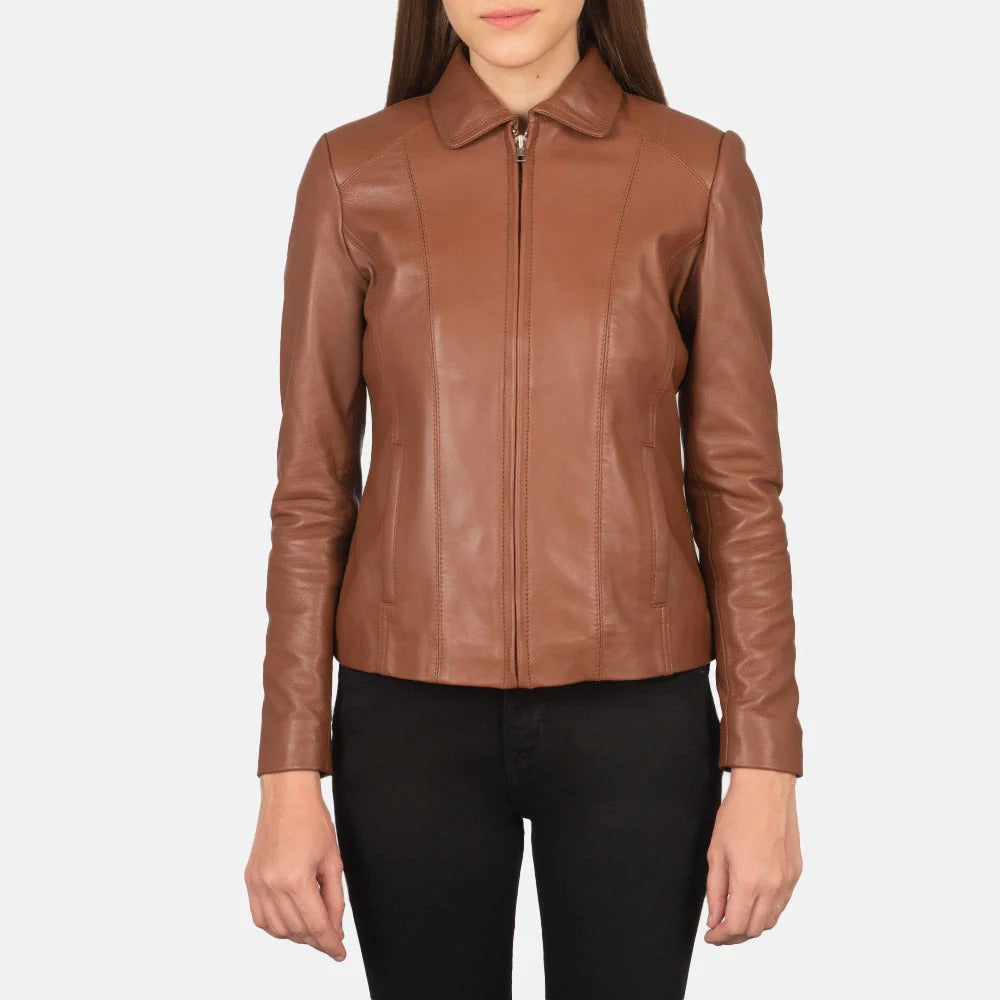 Classic Brown Leather Jacket – Timeless Style by Avanzar Leather