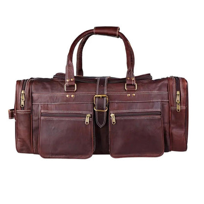 Voyageur Vintage Leather Duffle Bag – Classic Style for Every Journey