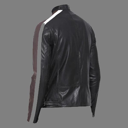 Stylish Goat Leather Biker Jacket