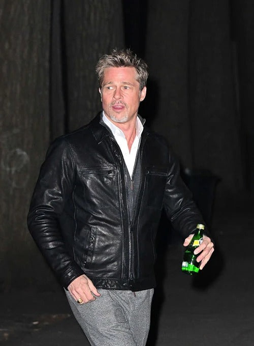 Brad Pitt Leather Jacket #1  Avanzar Leather