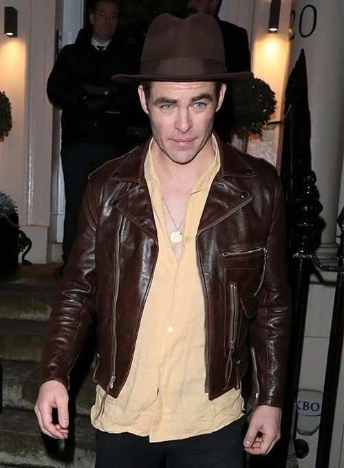 Chris Pine Leather Jacket  Avanzar Leather