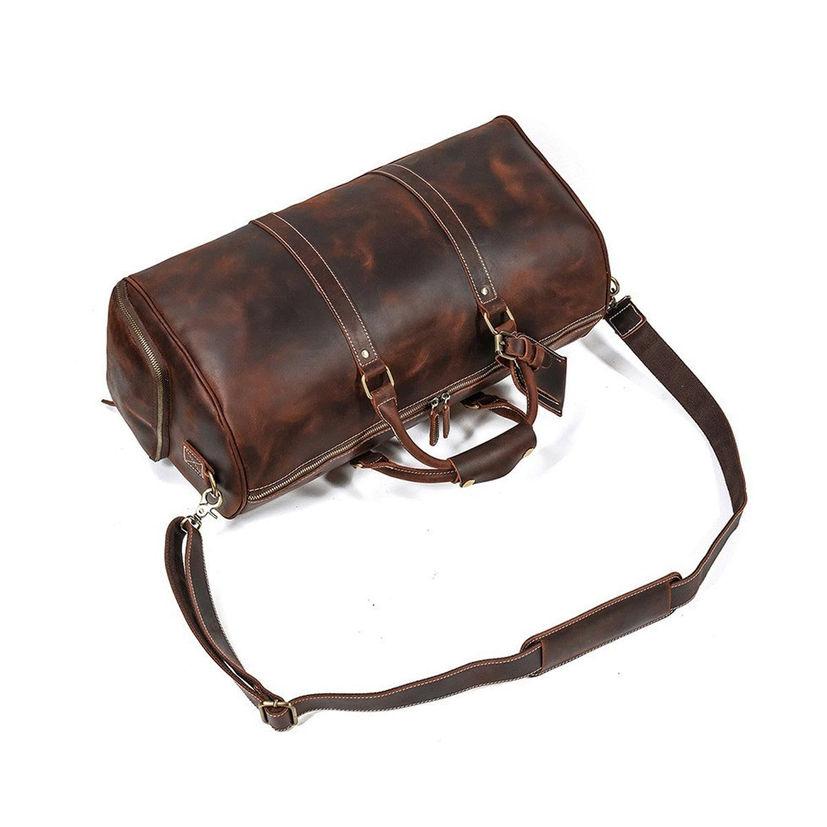 Wanderlust Crazy Horse Duffle Bag – Rugged Elegance for Adventurous Journeys