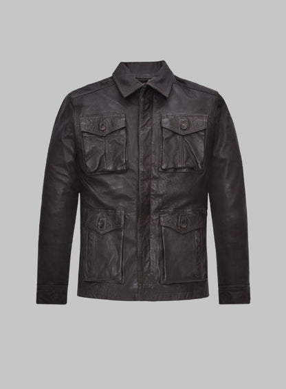Dean Winchester Supernatural Season 7 Leather Jacket – Dark Brown Napa Sheepskin