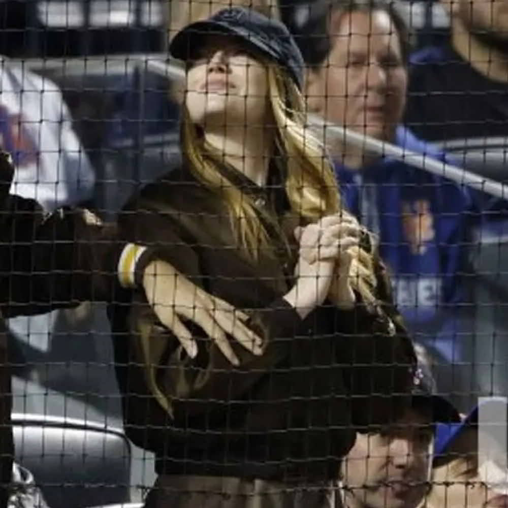 Emma Stone San Diego Padres Brown Satin Bomber Jacket
