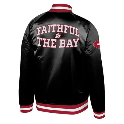 Faithful to the Bay San Francisco 49ers Satin Bomber Jacket