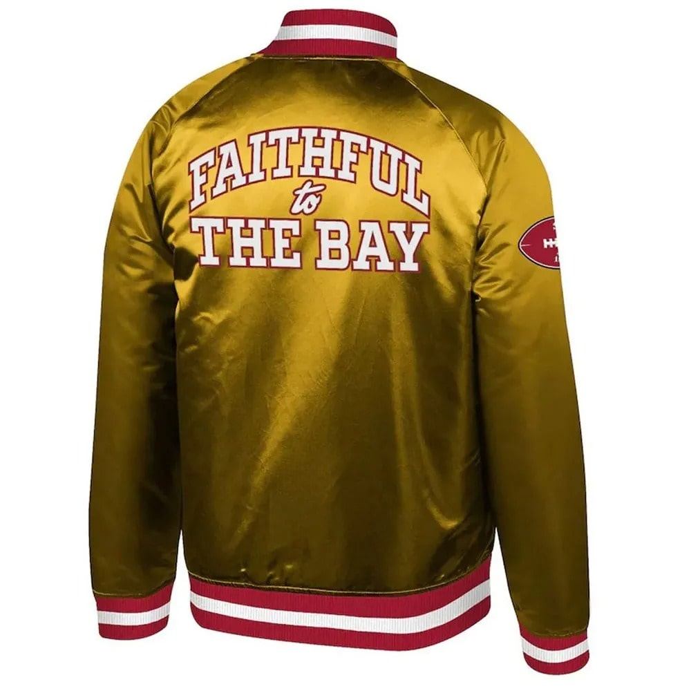 Faithful to the Bay San Francisco 49ers Satin Bomber Jacket