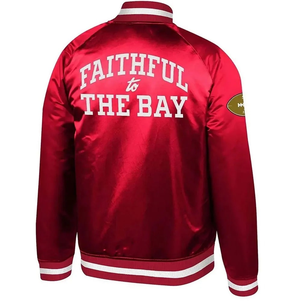 Faithful to the Bay San Francisco 49ers Satin Bomber Jacket