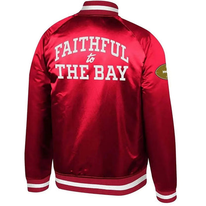 Faithful to the Bay San Francisco 49ers Satin Bomber Jacket