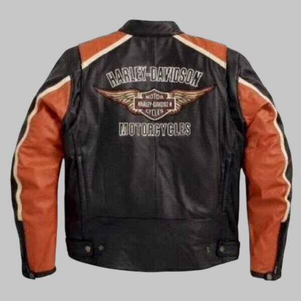 Harley Davidson Classic Cruiser Leather Motorcycle Jacket for Men
