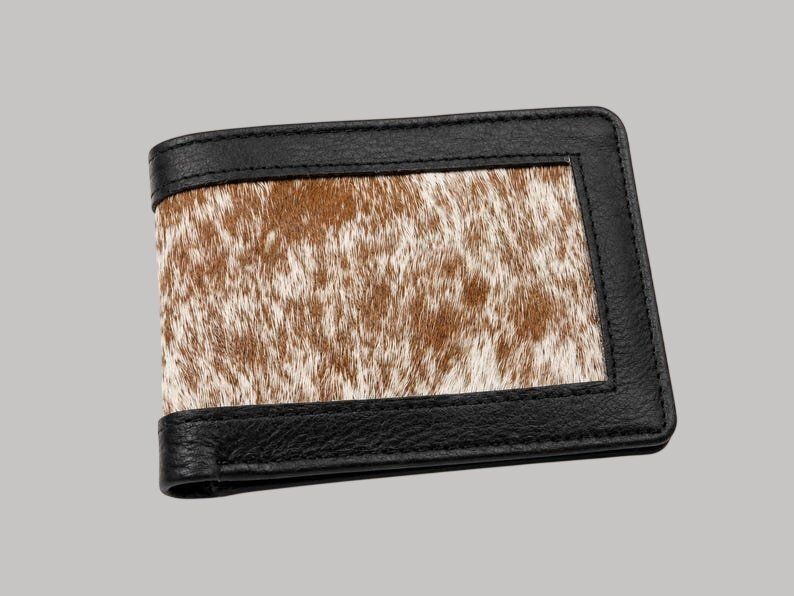 Genuine Hairy Cowhide Leather Gift Set Wallet